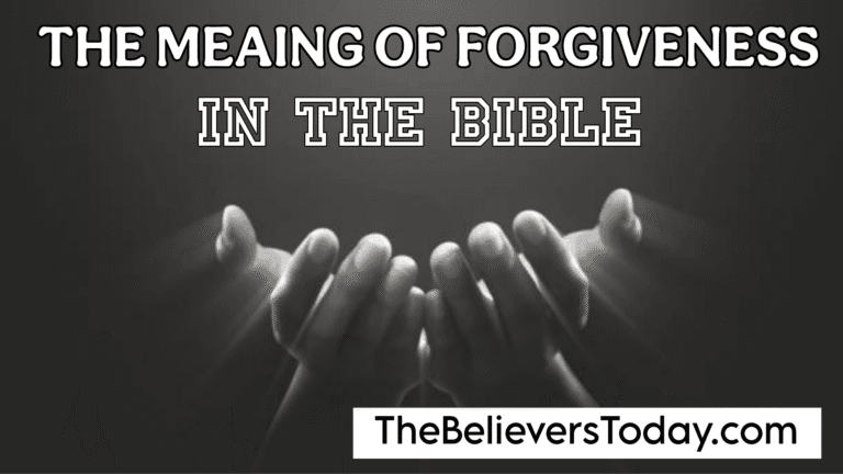 The meaning of Forgiveness in the Bible