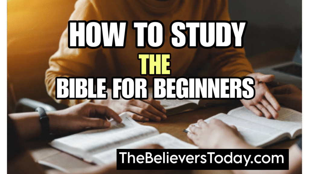 How to Study the Bible For Beginners