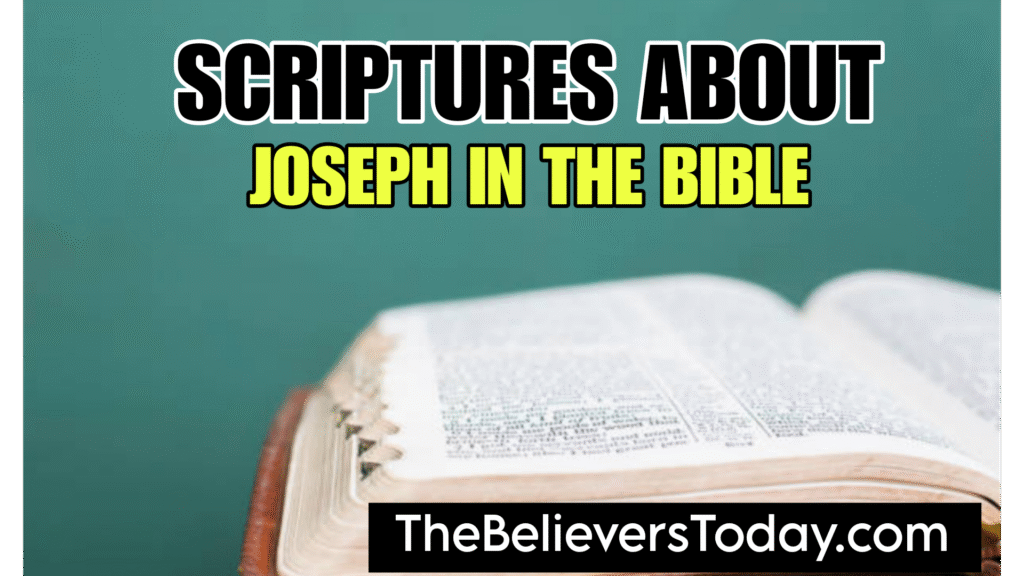 Scriptures About Joseph in the Bible